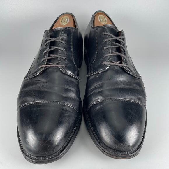 Brooks Brothers Men\'s Size 10 E Black Leather Cap Toe Oxfords Dress Shoes GUC main image 5